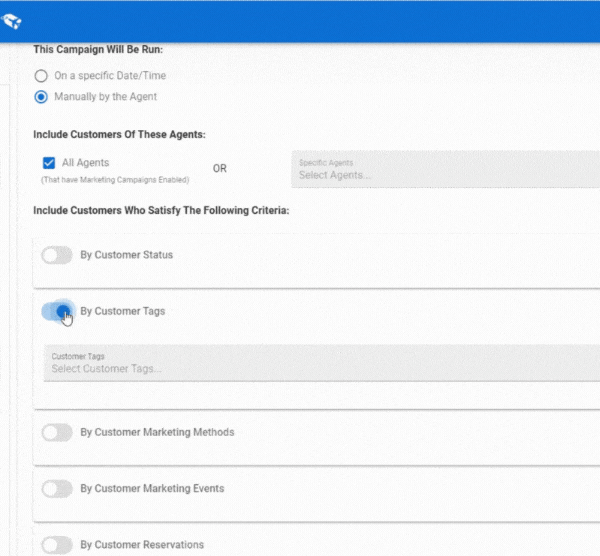 Use Customer Tags to target specific customers website